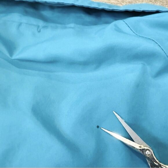 Vintage 90s Coach Jacket Nylon Windbreaker Blue Made in USA Embroidered Logo XL - Picture 7 of 9